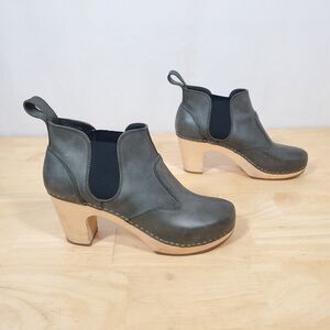 Swedish HASBEENS Women's Sz 10 EU 40 Classic Chelsea Boots Ankle Booties Leather